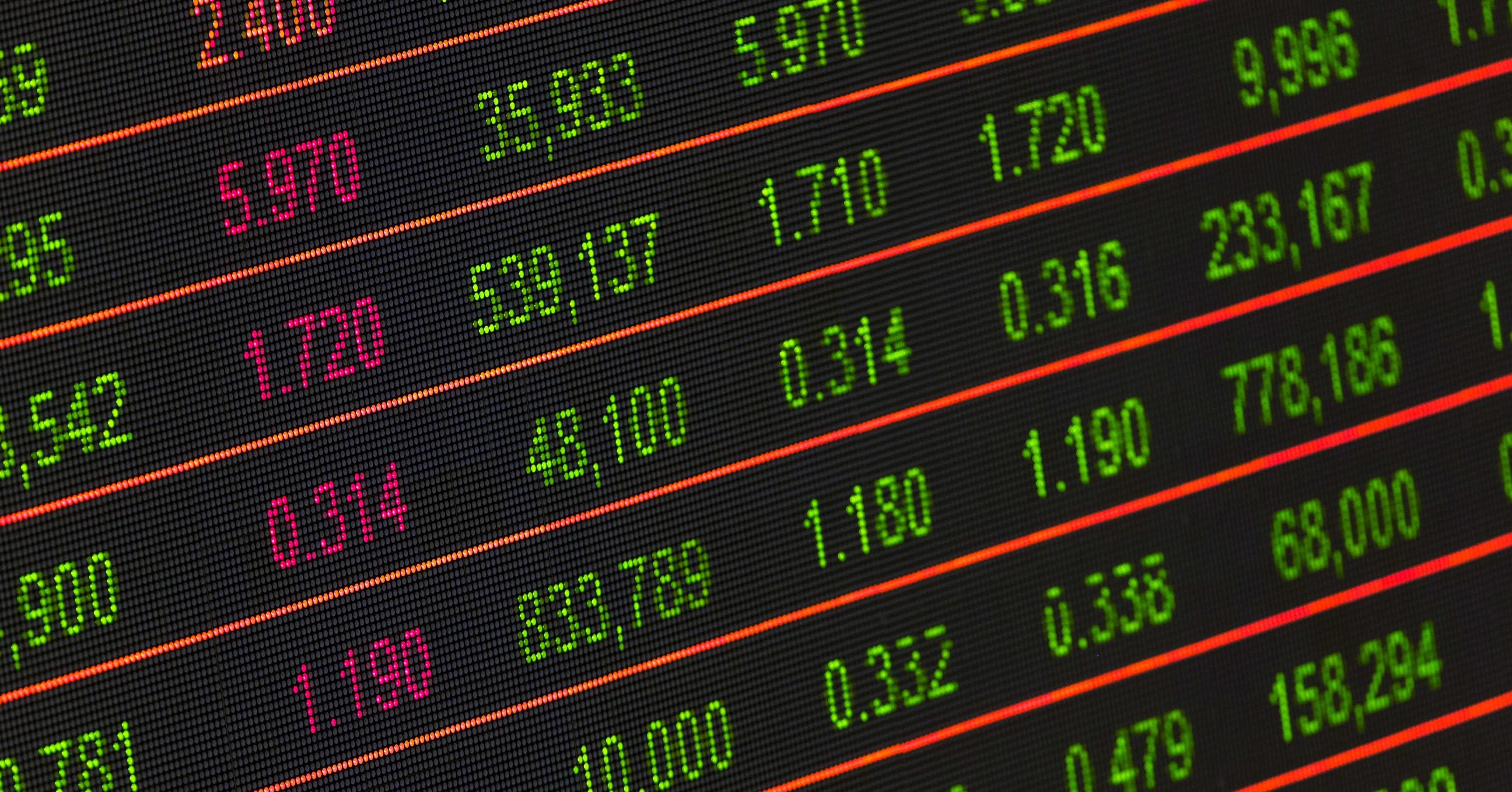 Stock market ticker