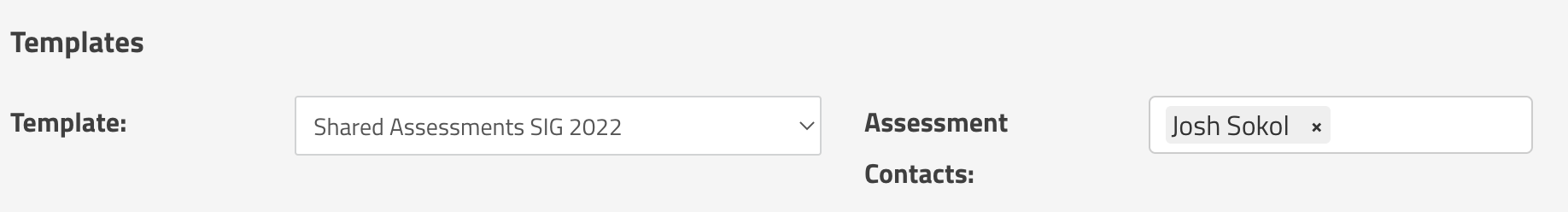 Mapping Templates to Contacts