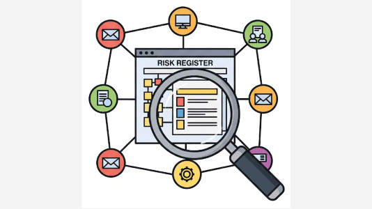 Viewing risks in a risk register