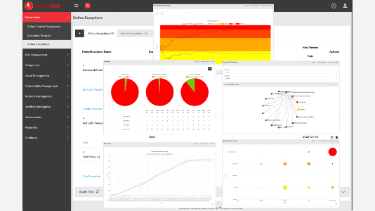 Exception management and reporting in SimpleRisk