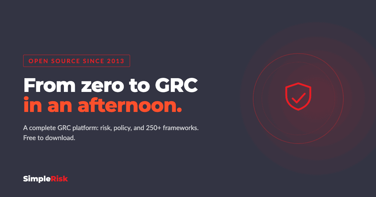 Simple Risk Grc SimpleRisk: Complete GRC Platform for Risk & Compliance